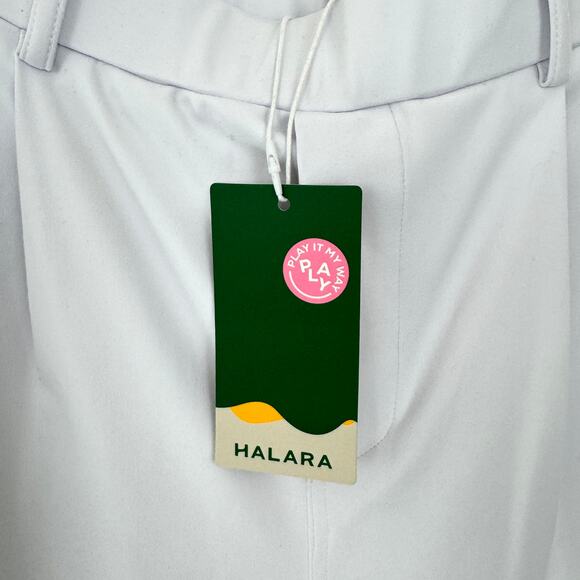 Halara Womens High Waist Flare Leg Pants Size M Office Work Summer White - Picture 3 of 7